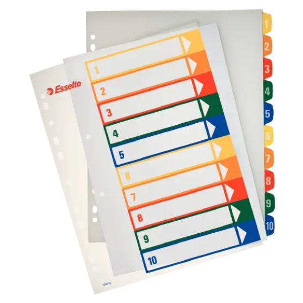 Esselte 100213 Índice de proyectos Imprimible A4 1-1 multicolor 426971 - 1