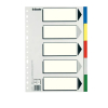 Esselte 11609 separadores de plástico con índice A4 5 pestañas 5 colores 426980 - 1