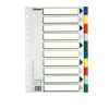 Esselte 11610 separadores de plástico con índice A4 10 pestañas 5 colores 426981 - 1