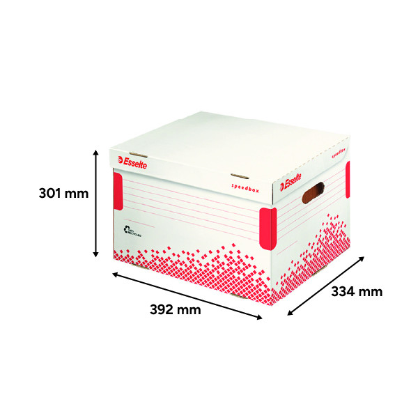 Esselte 623914 Caja de archivo speedbox | A4 | 392 x 301 x 334 mm | 15 unidades 203216 - 3