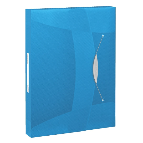 Esselte 6240 Vivida Carpeta de documentos azul transparente | 47mm | 380 hojas