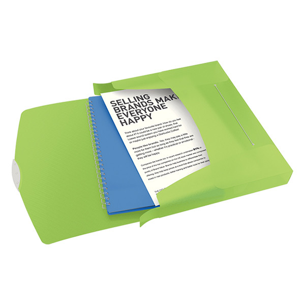 Esselte 6240 Vivida Carpeta de documentos verde transparente | 47mm | 380 hojas 624051 203221 - 2