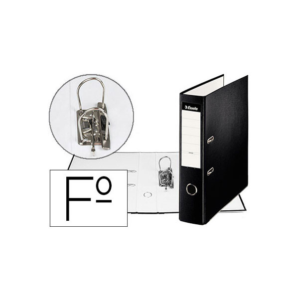 Esselte Carpeta Archivador A4  negro 75mm 227543 - 1