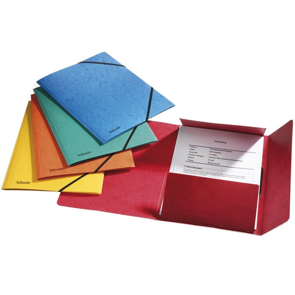 Esselte Carpeta de 3 solapas de colores | 25 unidades