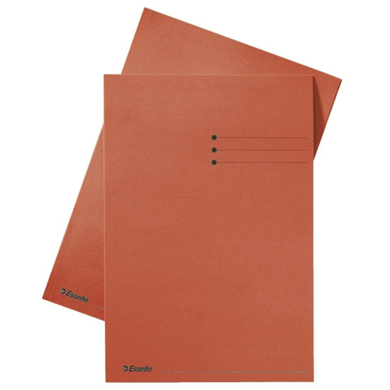 Esselte Carpeta insertable Esselte de cartón con impresión de líneas y superposición de 10 mm rojo A4 (100 unidades) 2013415 203636 - 1
