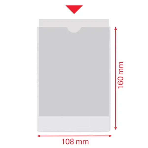 Esselte Portacarnets PVC transparente 105Q 108 x 160 mm (100uds) 427084 - 3