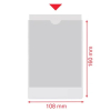 Esselte Portacarnets PVC transparente 105Q 108 x 160 mm (100uds) 427084 - 3