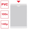 Esselte Portacarnets PVC transparente 120Q 122 x 172 mm (100uds) 427085 - 2