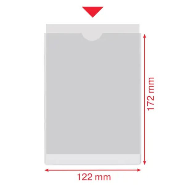 Esselte Portacarnets PVC transparente 120Q 122 x 172 mm (100uds) 427085 - 3