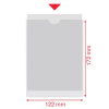Esselte Portacarnets PVC transparente 120Q 122 x 172 mm (100uds) 427085 - 3