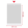 Esselte Portacarnets PVC transparente 190Q 231 x 330 mm (100uds) 427088 - 3