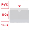 Esselte Portacarnets PVC transparente 60Q NIF 87 x 56 mm apaisado (100uds) 427080 - 2