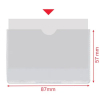 Esselte Portacarnets PVC transparente 60Q NIF 87 x 56 mm apaisado (100uds) 427080 - 3