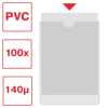 Esselte Portacarnets PVC transparente 65Q 67 x 98 mm (100uds) 427081 - 2