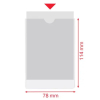 Esselte Portacarnets PVC transparente 75Q 78 x 114 mm (100uds) 427082 - 3