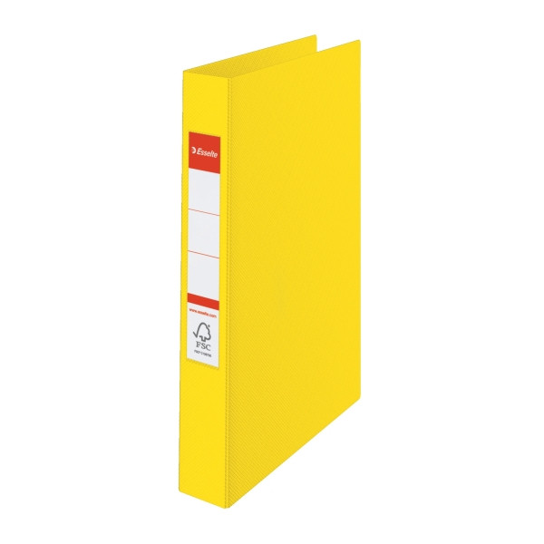 Esselte VIVIDA Archivador de plástico con 2 anillas amarillo | 42 mm.