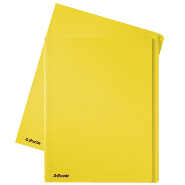 Esselte carpeta de cartón A4 amarillo | solapas de 10mm | 100 unidades 1033406 203648 - 1