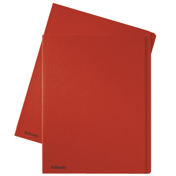 Esselte carpeta de cartón A4 rojo | solapas de 10mm | 100 unidades