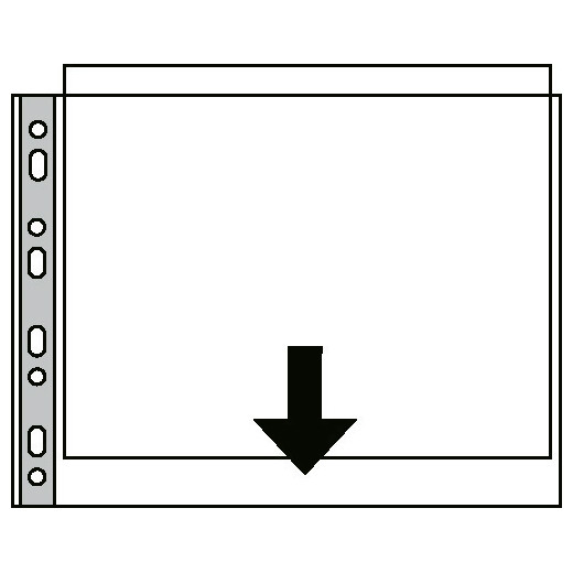 Esselte funda transparente A3 horizontal 11 agujeros 90 micras (50 unidades)