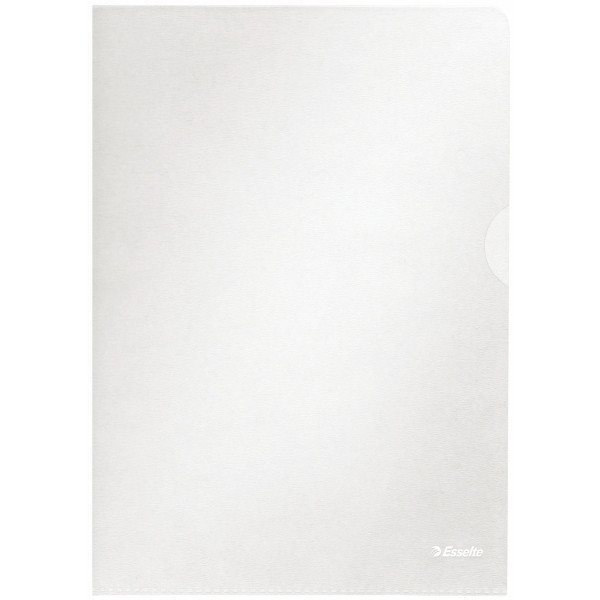 Esselte - Fundas para documentos (DIN A4, PP, granuladas, 0,12 mm, 100 unidades)