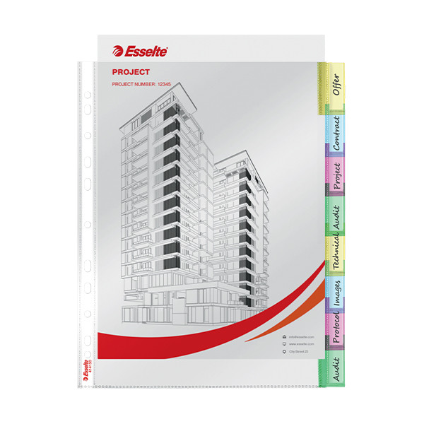 Esselte premium Fundas separadoras con 8 pestañas 414150 203228 - 3