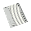 Esselte separadores alfabeticos blanco y negro A4 multitaladro gris 427105 - 1