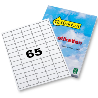 Etiquetas 38 x 21,2 mm (6500 etiquetas) (marca 123tinta) 060236