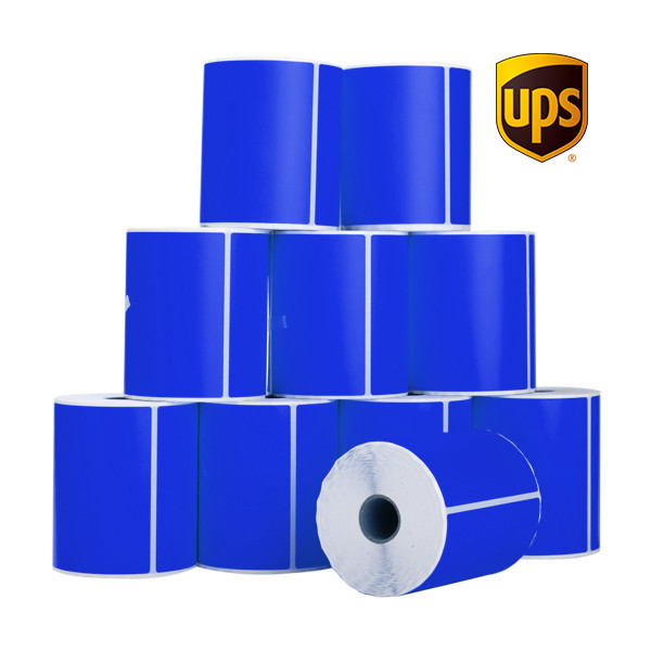 Etiquetas de envío UPS de la marca 123tinta, azules, 102 x 152 mm (10 unidades) 653151 - 1