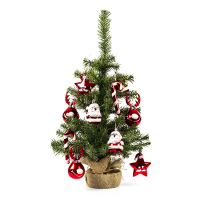 Árbol de Navidad artificial con adornos 60 cm K150302959