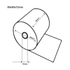 Exacompta Rollo de papel térmico blanco para caja registradora, 80x80x12 cm (5 unidades) 407291 - 2