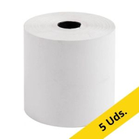 Exacompta rollo de papel térmico 80 × 80 × 12 mm | 5 unidades 407291
