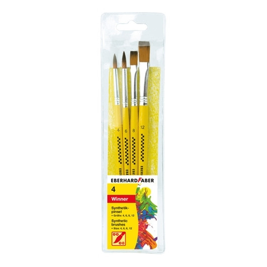 Faber-Castell Eberhard Faber kit de pinceles sintéticos | 4 unidades EF-579921 220095 - 1