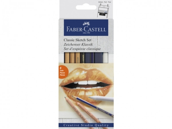 Faber-Castell Goldfaber Kit de lapices de dibujo | 6 unidades 220088 - 1