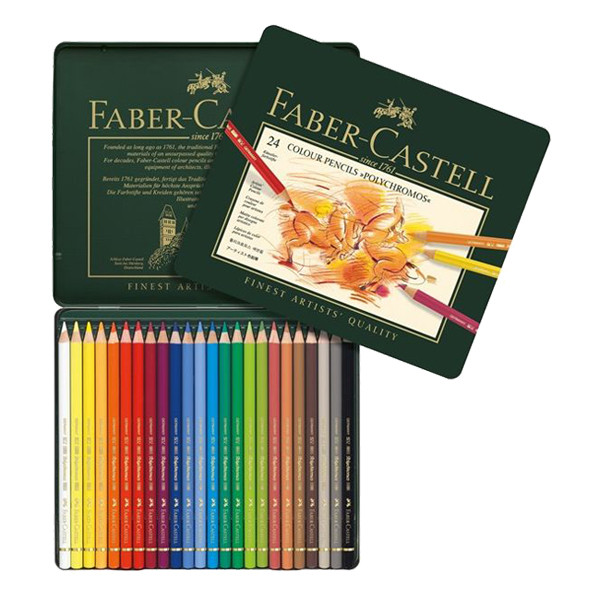 Faber-Castell Polychromos Lápices de colores en estuche (24 unidades)