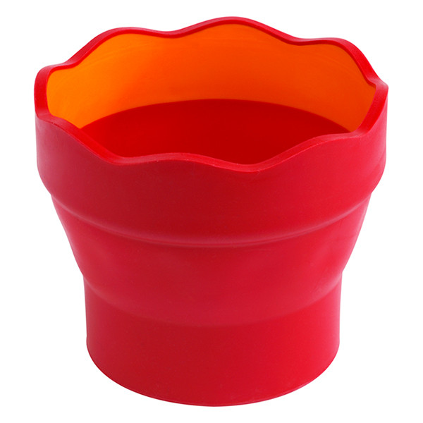 Faber-Castell vaso de agua Clic&Go rojo/naranja. 220100 - 1