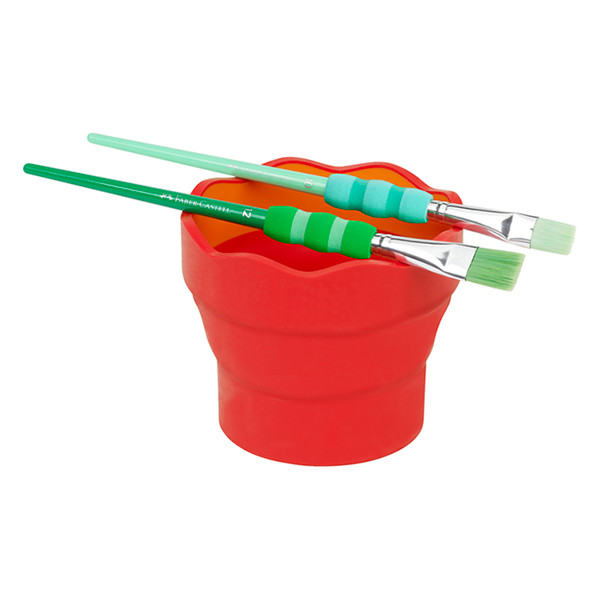 Faber-Castell vaso de agua Clic&Go rojo/naranja. 220100 - 4