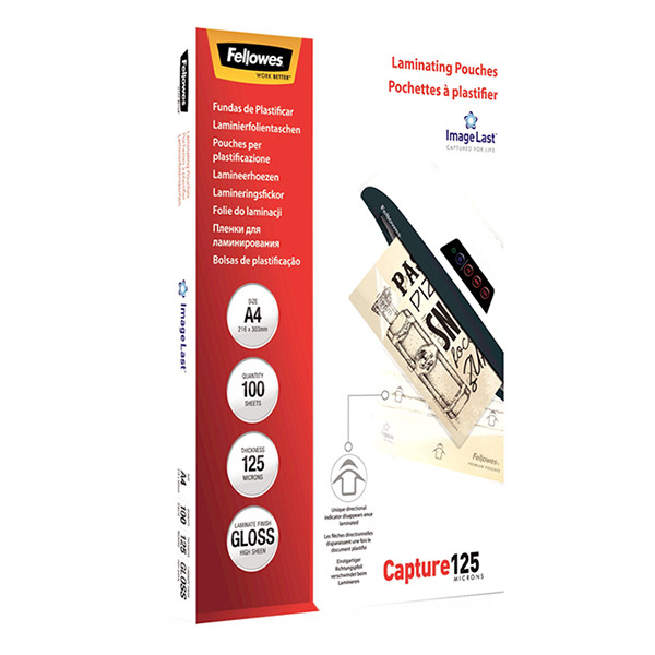 Fellowes ImageLast Fundas para plastificar A4 brillante 2x125 micras (100 uds) 213385 - 4