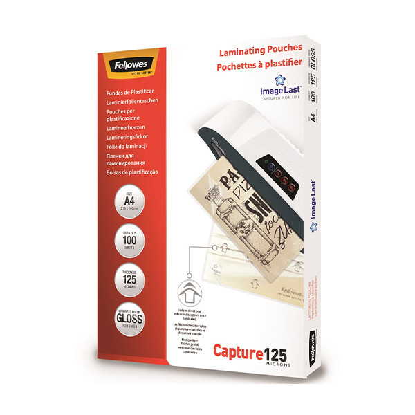 Fellowes ImageLast Fundas para plastificar A4 brillante 2x125 micras (100 uds) 213385 - 1
