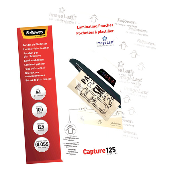 Fellowes ImageLast Fundas para plastificar A4 brillante 2x125 micras (100 uds) 213385 - 3