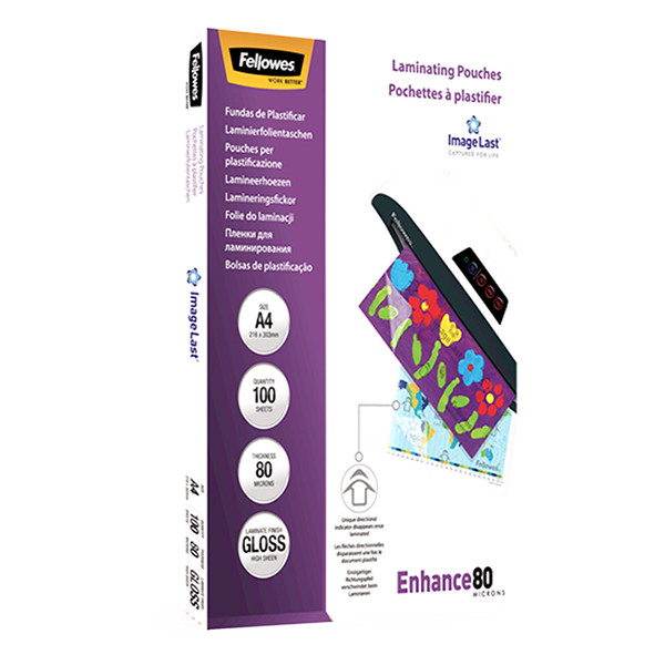 Fellowes ImageLast Fundas para plastificar  A4 brillante 2x80 micras (100 uds) 213381 - 3
