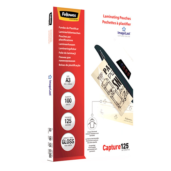 Fellowes ImageLast fundas para plastificar A3 brillantes de 2x125 micras (100 uds) 213386 - 3