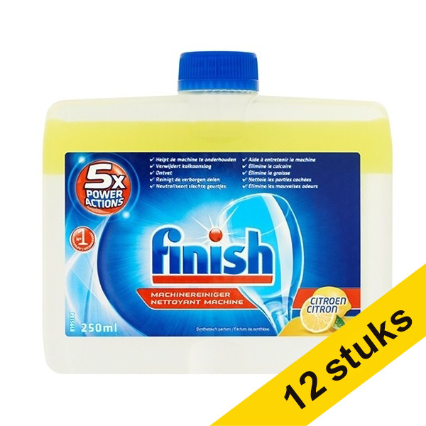 Pack 12 unidades - Finish Limpiamáquinas Limón 250 ml SFI00077 - 1