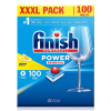 Finish Power All-in-1 Essential Limón Pastillas para lavavajillas (100 pastillas)