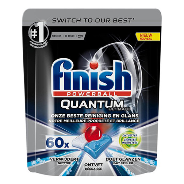 Finish Powerball Quantum Ultimate pastillas para lavavajillas  (60 pastillas)  SFI00072 - 1