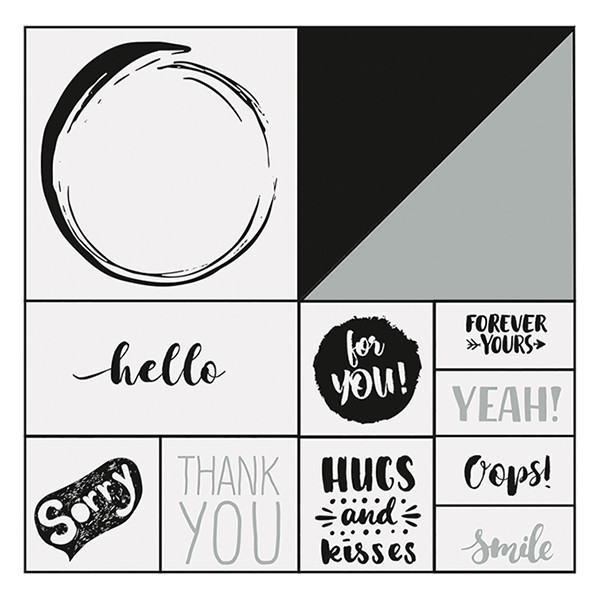 Folia Lettering juego de sellos (12 unidades) 31106 222200 - 2