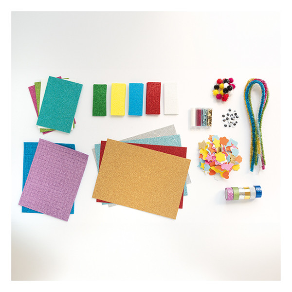 Folia kit de manualidades glitter 900 piezas 222175 - 3