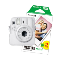 Fujifilm Instax Mini 13 cámara instantánea blanca | Pack funda blanca + 20 hojas de papel fotográfico 150930