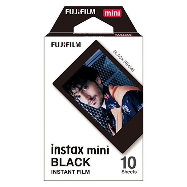 fujifilm papel fotografico instax mini film black 10 hojas