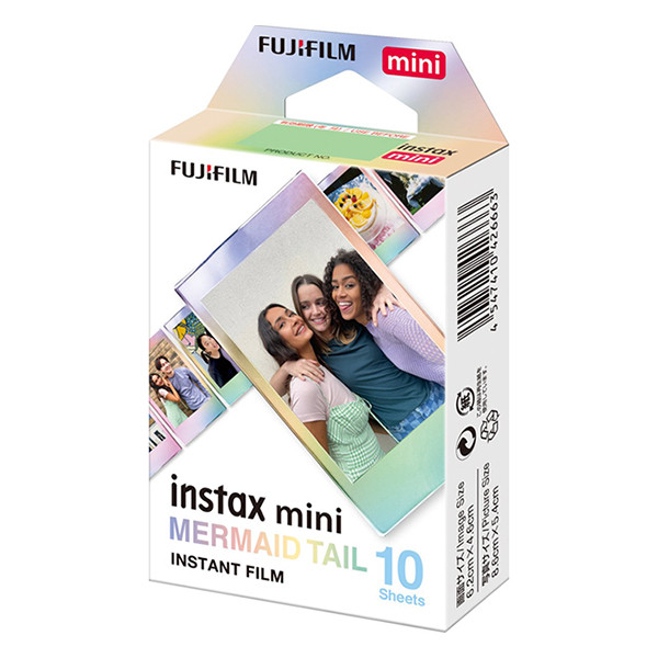 Fujifilm Papel fotografico instax mini film Mermaid Tail 10 hojas 16648402 150858 - 2
