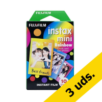 Fujifilm Papel fotografico instax mini film Rainbow - Pack 30 hojas  426434